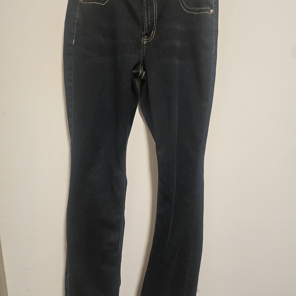 Warehouse Dark Blue Women's Straight Leg Jeans